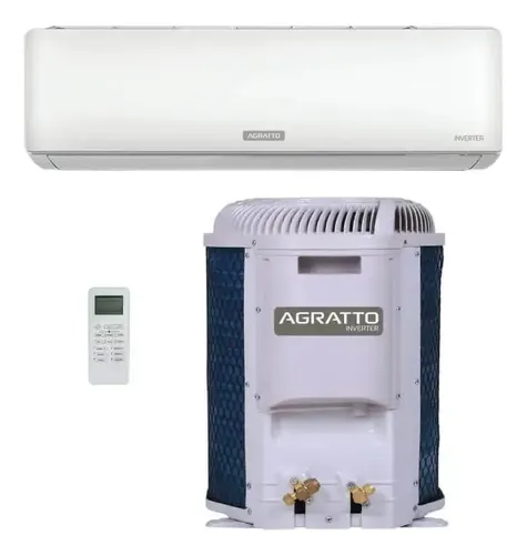 Ar Condicionado Split Hi Wall Agratto Zen Top Inverter 12.000 BTUs Frio R-32 220V