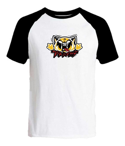 Remera Niño Niña Manga Negra Manga Anime Otaku Aggretsuko 