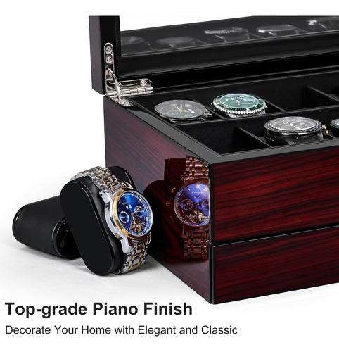 Funda De Reloj Anwbroad 12 Para Hombre, Caja De Reloj Con...