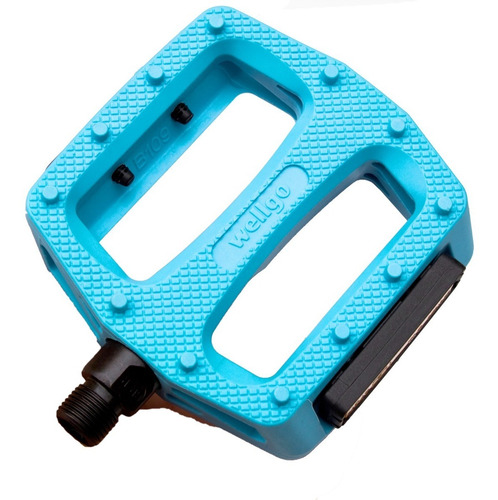 Imagen 2 de 10 de Pedales Wellgo B109n Celestes Ideal Bmx Liviano Y Resistente