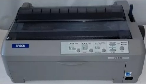 Impressora Matricial Epson Fx-890 Fx 890 Fx890 Cinza Claro !