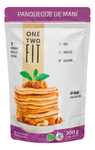 Panqueques Proteico Avena Huevo Maní Otf 200gr 10 Pancakes Sabor Neutro - sin agregados