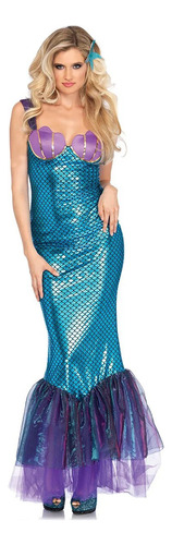 Vestido De Princesa Sirena Para Mujer Adulta Cosplay De Sir