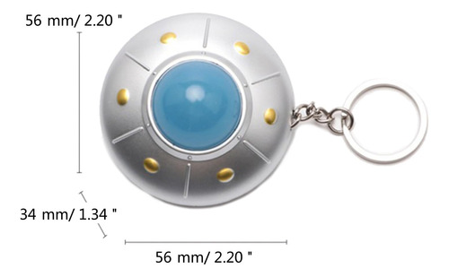 Llavero Con Diseño De Nave Espacial Con Luz Led Ovni,