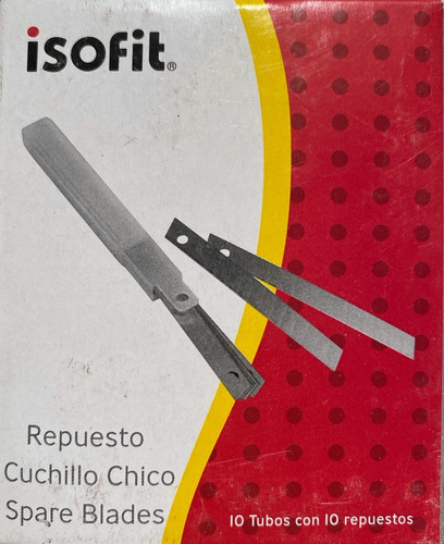 Repuesto Cuchillo Cartonero Chico Isofit - 10estuc X 10hojas
