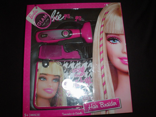 Barbie Glam Hair Braider Trenzador De Cabello Con Accesorios