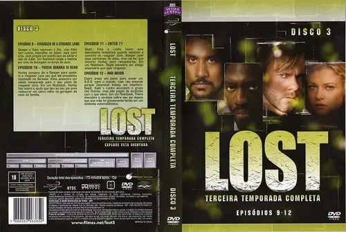 Dvd Lost Terceira Temporada Disco 3 Episodios 9 A 12 | Parcelamento sem ...