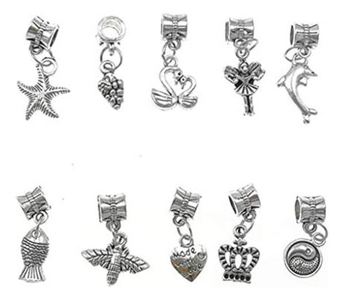 Aleación Kinteshun Dangle Spacer Beads Bails Conector Con De