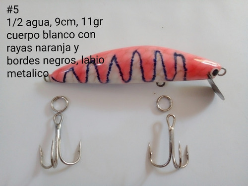 Señuelos Para Pesca 1/2 Agua Variados