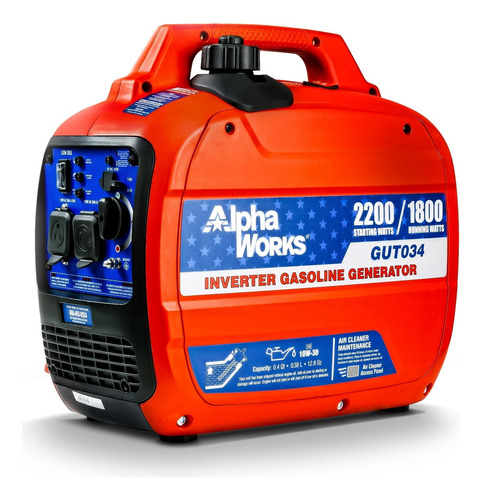 Generador De Gas Portátil Alphaworks 2250 Watts