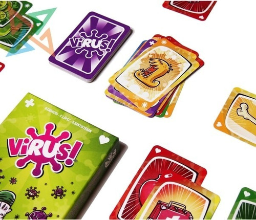 Imagen 2 de 6 de Combo Juegos De Mesa Cartas Virus! + Virus! 2 El Dragón Azul