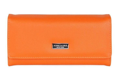 Billetera Mujer Flap-bessie Orange Kenneth Cole