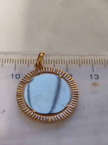 Medalla Redonda Aro Labrad Oro 18 K 23 Cyberfes Kendra Joyas