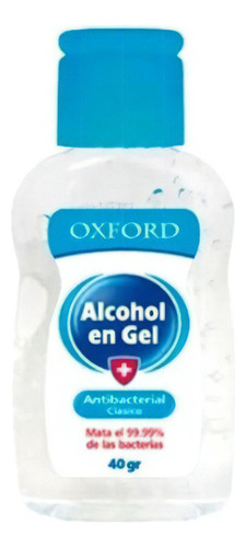 Alcohol gel Oxford Antibacterial fragancia a sin fragancia 40 g
