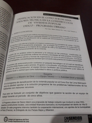 Libro Primera Convencion De La Construccion Sencico (Usado)