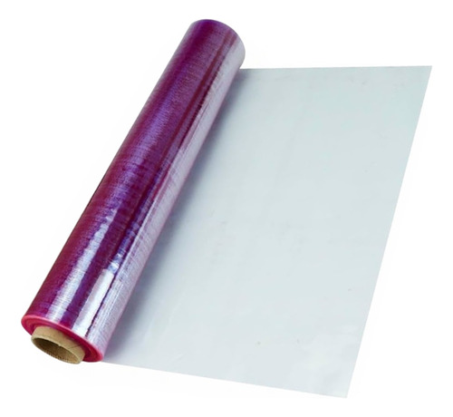 Rollo Hule Cristal Planchado 34.5cmx30m Para Forrar Cuaderno
