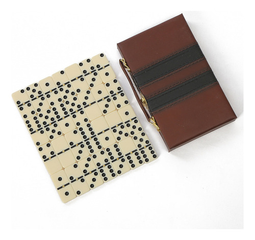 L Estuche Profesional De Lujo Bone Dominoes Con 28 Piezas