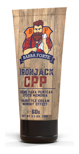 Shampoo Esfoliante + Creme Para Pentear Ironjack Barba Forte