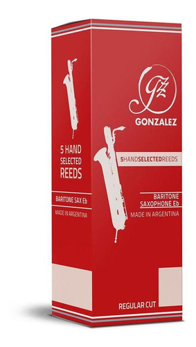 Gonzalez Corte Regular Cañas Sax Barítono (caja Con 5)