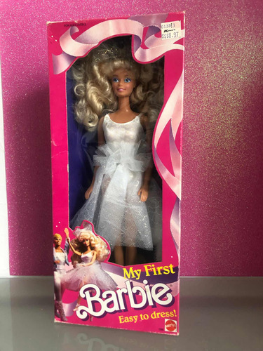 Barbie Vintage 1988 Mi Primera Barbie En Caja Easy To Dress