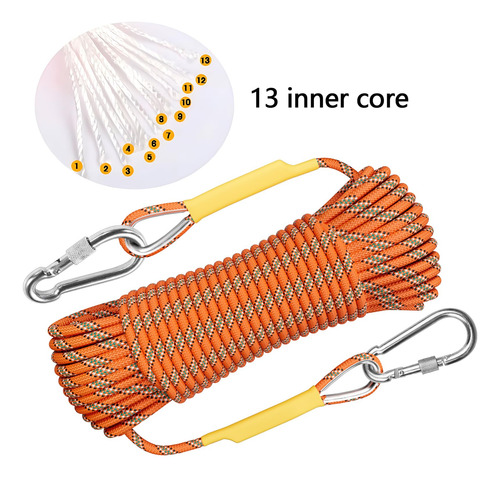 Cuerda De Escalada X Xben 10m 20m 30m 50m 70m 152m 352m Naranja