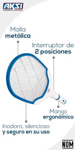 Raquete Mata Mosquitos Com Lanterna Recarregável Raquete De