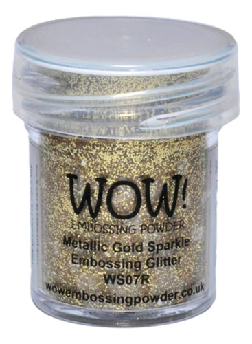 Wow Embossing Powder  Polvo Repujar, 15 Ml, Brillo Dora...