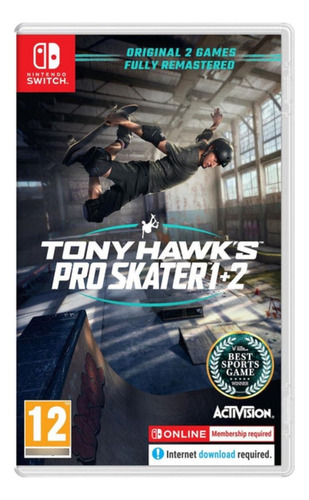Tony Hawk's Pro Skater 1 + 2 - Nintendo Switch Mídia Física
