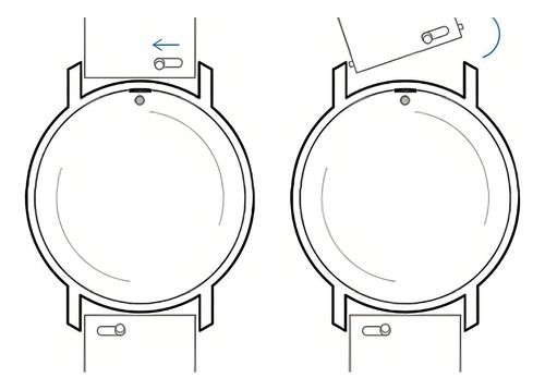 Pulseira Light Compatível Zeblaze Vibe 7 Lite E Vibe 7 Pro Cor Preta/Cinza
