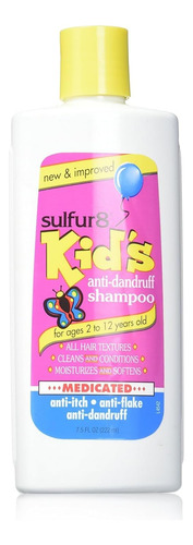 Sulfur8 Champú Anticaspa Medicado Para Niños, 7.5 Onzas