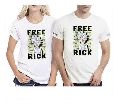 Camisetas De Parejas Hombre Mujer Free Rick Y Morty Ipk | MercadoLibre