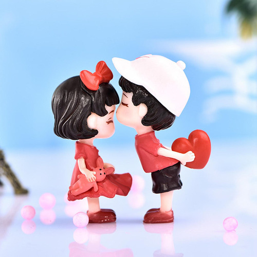 Tt Figuritas De Pareja En Miniatura, Escultura Pequeña,