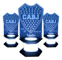 Comprar Souvenirs Led Cumpleaños Acrílico Luminosos Futbol Pack X10u