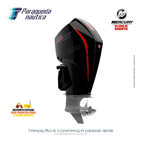 Motor De Popa Mercury 4 Tempos 300hp L V8 Dts Pro Xs