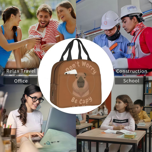 Bolsa De Almuerzo Portátil Con Aislamiento Térmico Para Exte