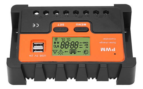 Controlador Solar Con Pantalla Lcd 60a Pwm Regulador De Carg