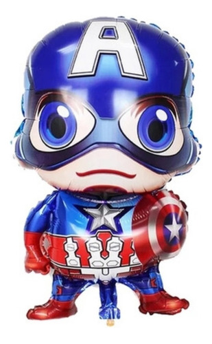  Globo Metalizado De Capitan America De 30 PuLG