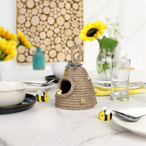 W 2 Bandejas Colgantes Con Forma De Abeja Para Decoración