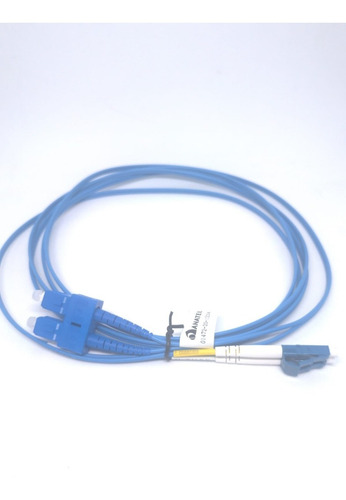 Kit 10 Peças - Cordão Óptico Duplex Mono Lc/sc Upc 2,50mt