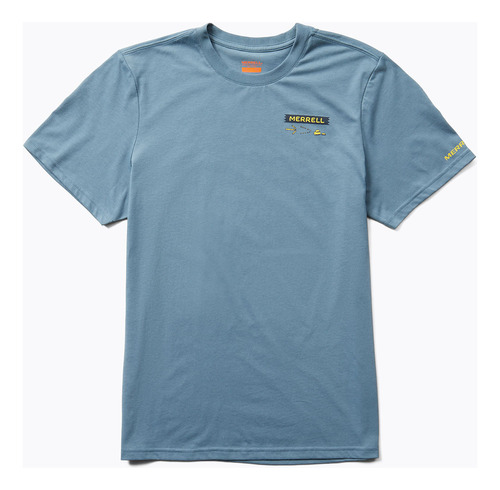 Remera Merrell Trail Signs Tee Captains Blue Para Hombre