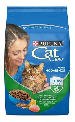 Alimento Cat Chow Defense Plus Hogareños Para Gato Bolsa 9kg