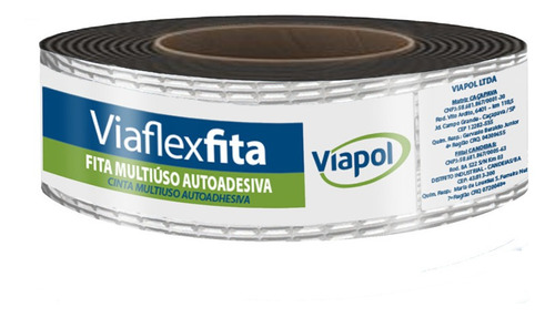 Fita Asfáltica Autoadesiva Aluminizada 5cmx10m Viaflex