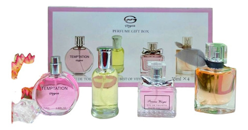 Perfume Para Mujer Alternativo 4 Unidades Ideal Obsequio