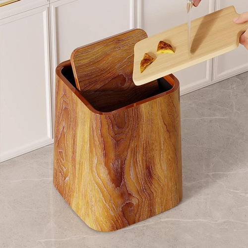 Y Cubo De Basura Retro, Contenedor De Basura M Con Tapa