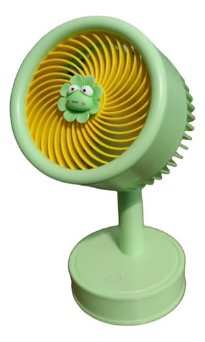 Mini Ventilador Usb De Escritorio Yase Ys-2256 Verde Animado