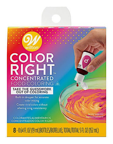Tintes Comestibles X8 Base Color Right Wilton