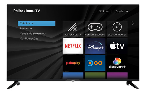 Tv Smart Philco 43 Ptv43g7er2cpblf Led Roku Wifi Dolby Áudio 110v/220v