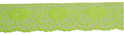 Renda Nylon 21mm Najar N°05 50m Cor 27 - Verde Cítrico