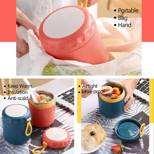 * Recipiente De Tarro De Comida De Taza De Acero Frascos De