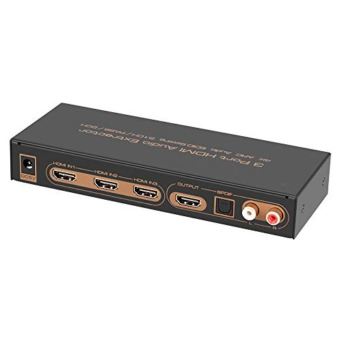 3x1 Hdmi Interruptor Toslink Optical Spdif Rca L R Audi...